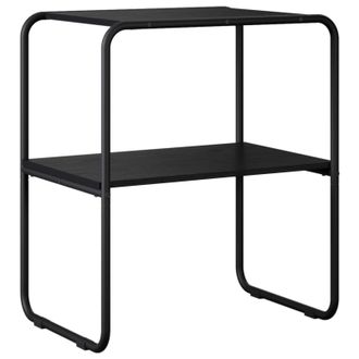 vidaXL Mesa Consola Roble Negro 80 X 42,5 X 70 Cm Madera De Ingenier&iacute;a Vidaxl