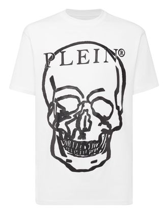 Philipp Plein Jersey T-shirt Round Neck SS Skull and Plein