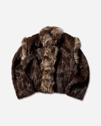 Prototypes Women s Short Fur Jacket Sand