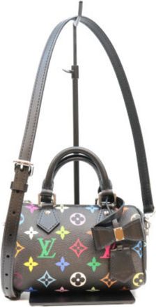 Louis Vuitton Black Monogram Multicolore Boston Bag (Pre-Owned)
