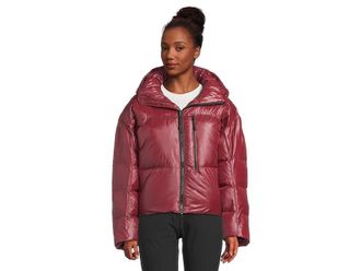 adidas by Stella McCartney adidas by Stella McCartney TrueNature Short Padded Winter Jacket IW3843 Womens Jacket Burgundy : SM, Nylon