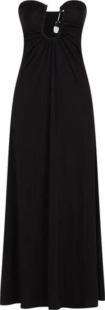 CHRISTOPHER ESBER Helix Crystal Ribbed Strapless Dress - female - Christopher Esber - Gowns - Black - 2XS - Dresses