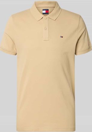 Tommy Jeans Regular Fit Poloshirt Modell TJM SLIM PLACKET POLO EXT in Beige, Gr&ouml;&szlig;e XXL