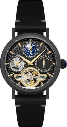 Earnshaw Beaufort Black Dial Mens Watch ES-8309-04