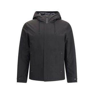 Woolrich Jassen, Heren, Zwart, XL, Leer, Crestmont Jacket