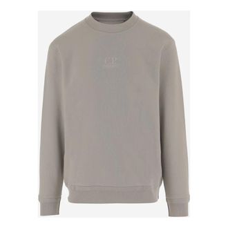 C.P. Company C.p. Company, Hoodies & sweatvesten, Heren, Grijs, XL, Katoen, Cotton Sweatshirt Met Logo