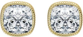 Rachel Glauber 14K Diamond CZ Earrings