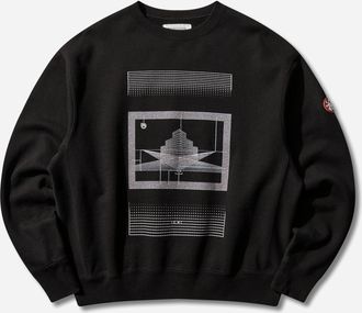Cav Empt Men s AS Cdisc2_1 Crewneck Sweatshirt Black