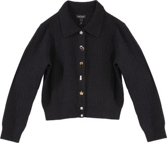 Marc Jacobs Charm Cableknit Vest - Dames - Vesten - Zwart - L - Wol - Truien & Vesten