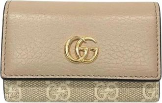 Gucci Pre-owned Keycase - Dames - Vintage Accessoires - Beige - ONE Size - Leer - Vintage