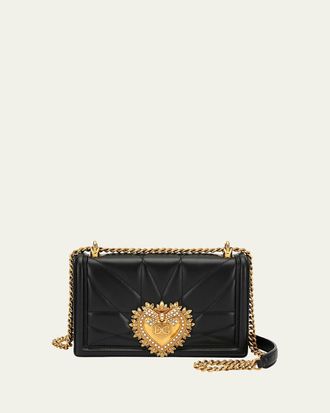 Dolce & Gabbana Devotion Medium Quilted Crossbody Bag