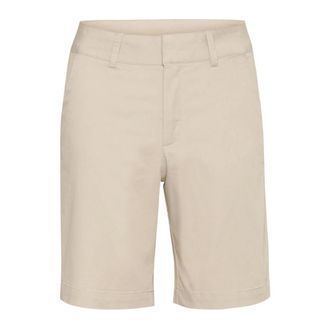 Kaffe Hoge taille City Shorts Veergrijs - Dames - Korte Broeken - Beige - XS - Korte Broeken