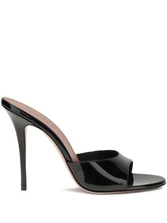 Amina Muaddi Sandali Elodie 105mm - Nero
