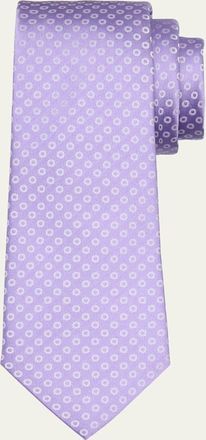 Giorgio Armani Mens Micro-Circle Silk Tie