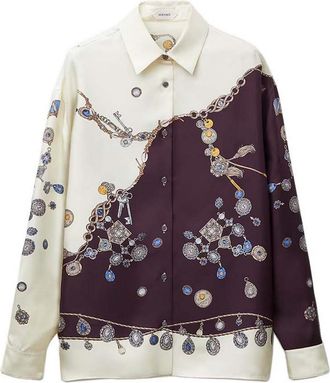 Versace Silk Twill Print Shirt