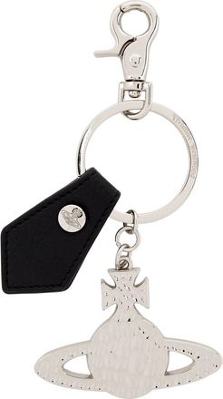 Vivienne Westwood Hammered orb Keyring - Silver - One Size