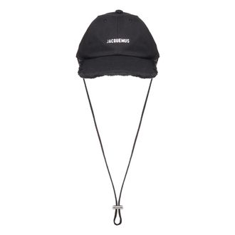 Jacquemus Caps, male, Black, Size: 60 CM Artichaut Cap