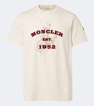 Moncler Camiseta de jersey de algod&oacute;n estampada