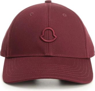 Moncler Baseballpet - Dames - Petten - Rood - ONE Size - Katoen - Accessoires