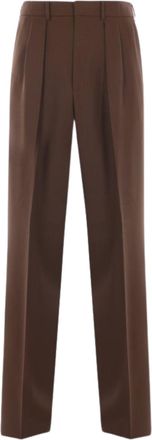 Tom Ford Broken Twill Trousers With Double Pleat