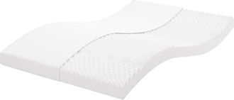 vidaXL Colch&oacute;n De Espuma De 7 Zonas Dureza 20 Ild Blanco 120x200 Cm Vidaxl