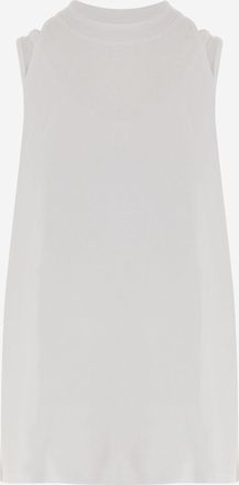 Darkpark Womens Tank Top - White Cotton