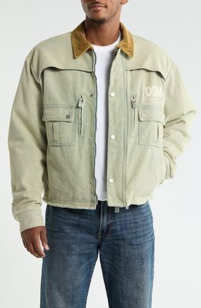 Diet Starts Monday Hopkins Denim Construction Jacket in Sage at Nordstrom, Size X-Large