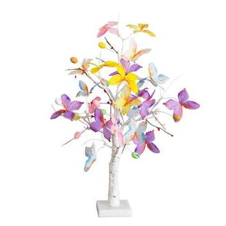 Nearly Natural 2-ft Pre-Lit Artificial Butterfly Twig Tree with 24 Warm White LED Lights in Multi at Nordstrom