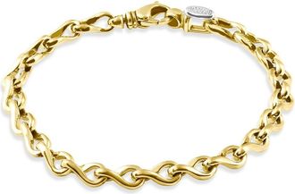 Pompeii3 Mens 14k Gold (28gram) or Platinum (45gram) 7mm Link Bracelet 8.5