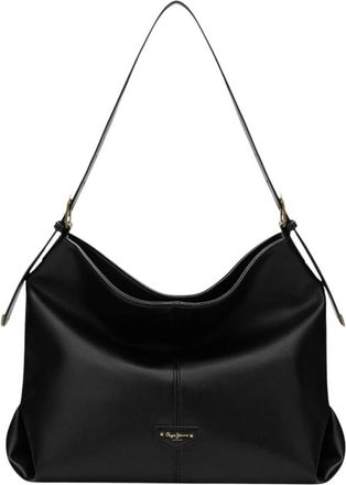 Pepe Jeans London Tassen, Dames, Zwart, ONE Size, Leer, Shopper Bag