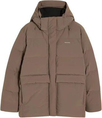 Holzweiler Taupe donsjack voor koud weer - Dames - Winterjassen - Grijs - L - Polyester - Jassen