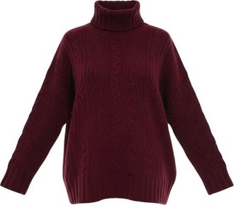 D.exterior Turtlenecks, female, Red, Size: L 61191 Turtleneck Sweater