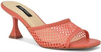 Nine West Cabana Slide Sandal in Orange at Nordstrom, Size 6.5