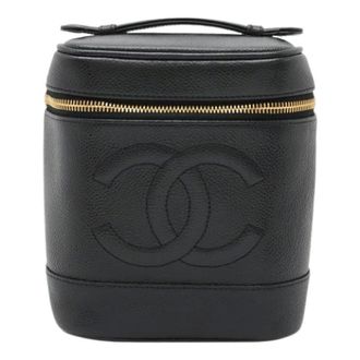 Chanel Pre-owned Handbags, female, Black, Size: ONE SIZE Pre-owned Vanity Bag