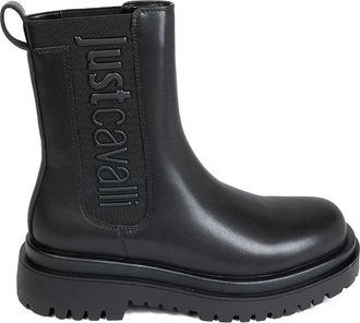 Just Cavalli Bourne Elastic Logo Ankle Boot