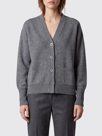 Semicouture Cardigan Esther in lana con scollo a V e tasche a toppa