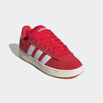 adidas Sneaker ADIDAS SPORTSWEAR GRAND COURT ALPHA, Herren, Gr. 42,5, weiss (pure ruby, cloud wei&szlig;, pure ruby), Leder, Synthetik, Schuhe Sneaker, Design insp