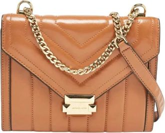 Michael Kors Pre-owned Shoulder Bags, female, Brown, Size: ONE SIZE Pre-owned Leather Shoulder Bag