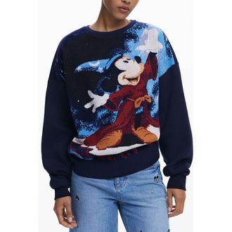 Desigual Blu Katoenen Vrouwen Sweatshirt