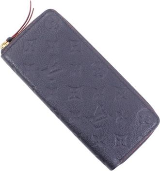 Louis Vuitton Marine Rouge Navy Red Color Monogram Empreinte Leather Long Wallet (Bi-Fold) (Pre-Owned)