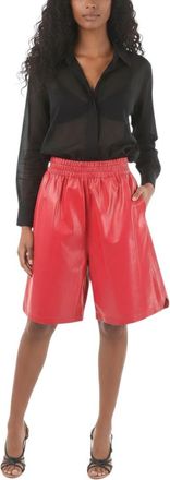 Bottega Veneta Red Solid Shorts