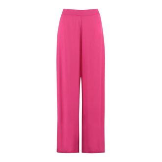 Clips Wijde Pijpen Cropped Broek - Dames - Wijde Broeken - Roze - XL - Broeken