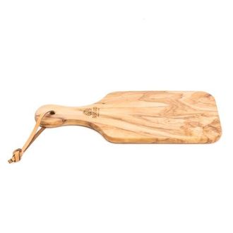 B&eacute;rard Olivewood Handcrafted 11-Inch Cutting Board with Handle in Brown at Nordstrom