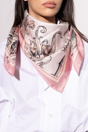 Burberry Silk Scarf, Unisex, Pink