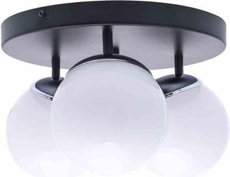 Milagro L&aacute;mpara De Techo Sfera Negro/cromo 3xe14