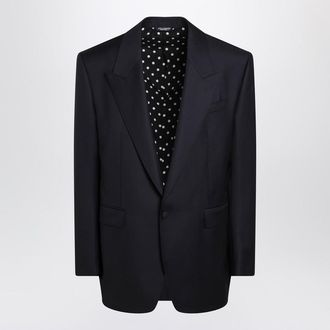 Dolce & Gabbana Dark Navy Single-Breasted Jacket