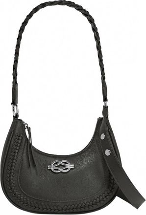 Brighton Womens Finn Convertible Shoulder Bag In Black