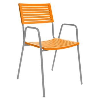 Schubiger M&ouml;bel Gartenstuhl Bodensee Lamello mit Armlehne