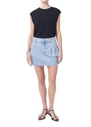 A Gold E Becker Mini Skirt In Rotate