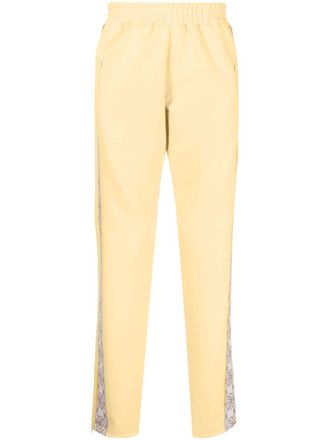 Mouty logo-print track pants - Yellow